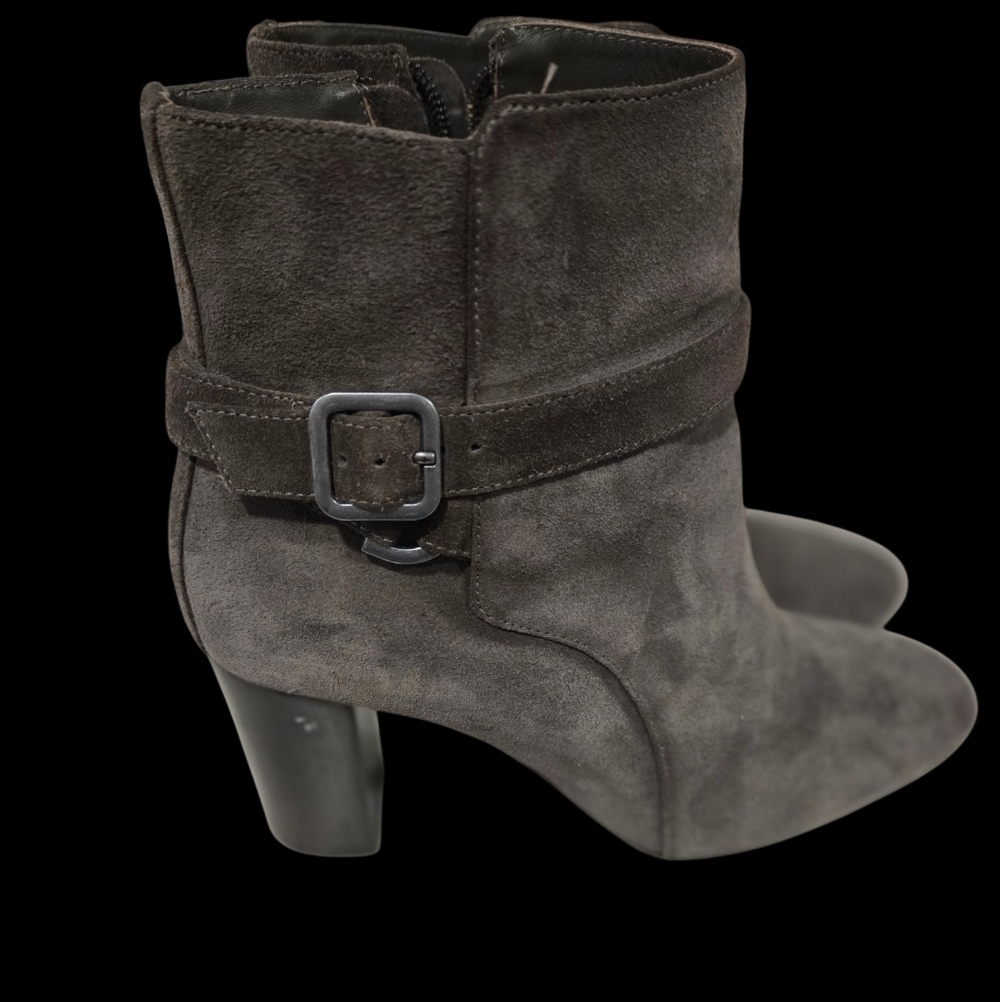 Johnston & Murphy Dark Gray Heeled Boots - Picture 3 of 6